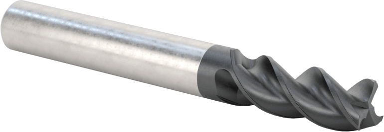 Alüminyum için Karbür Uçlu Freze, Pirinç, ve Bronz, Yüksek Performans, 3 Yiv, 5/16" Freze Çapı, 13/16" Uzun Kesim