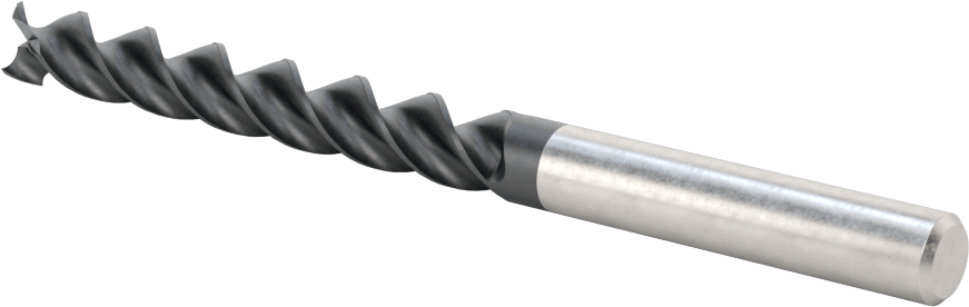 Alüminyum için Karbür Uçlu Freze, Pirinç, ve Bronz, Yüksek Performans, 3 Yiv, 5/16" Freze Çapı, 2-1/4" Uzun Kesim