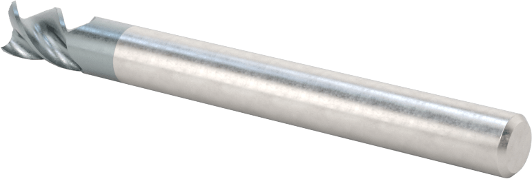 Alüminyum için Karbür Uçlu Freze, Pirinç, ve Bronz, Yüksek Performans, 3 Yiv, 1/4" Freze Çapı, 3/8" Uzun Kesim