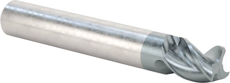 Alüminyum için Karbür Uçlu Freze, Pirinç, ve Bronz, Yüksek Performans, 3 Yiv, 3/8" Freze Çapı, 1/2" Uzunlukta Kesim