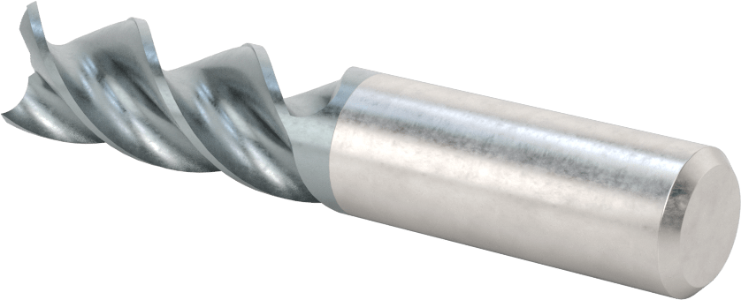 Alüminyum için Karbür Uçlu Freze, Pirinç, ve Bronz, Yüksek Performans, 3 Yiv, 5/8" Freze Çapı, 1-5/8" Uzun Kesim