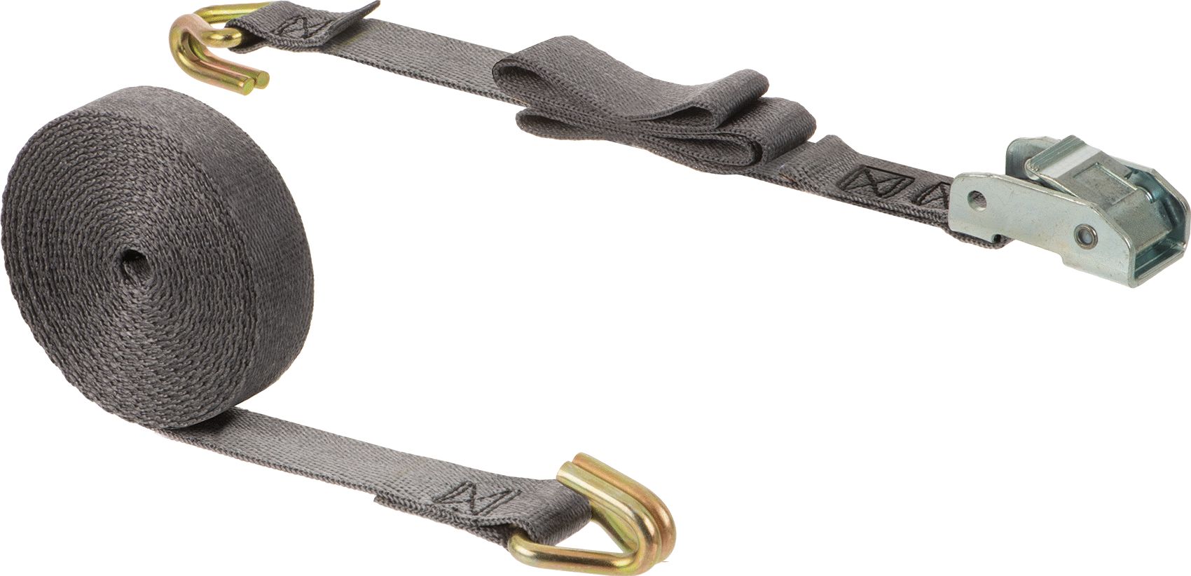 Quick-Tight Bağlama Kayışı, Tel Kancalı, Naylon, 1" Genişlik, 16 Fit Maksimum Uzunluk