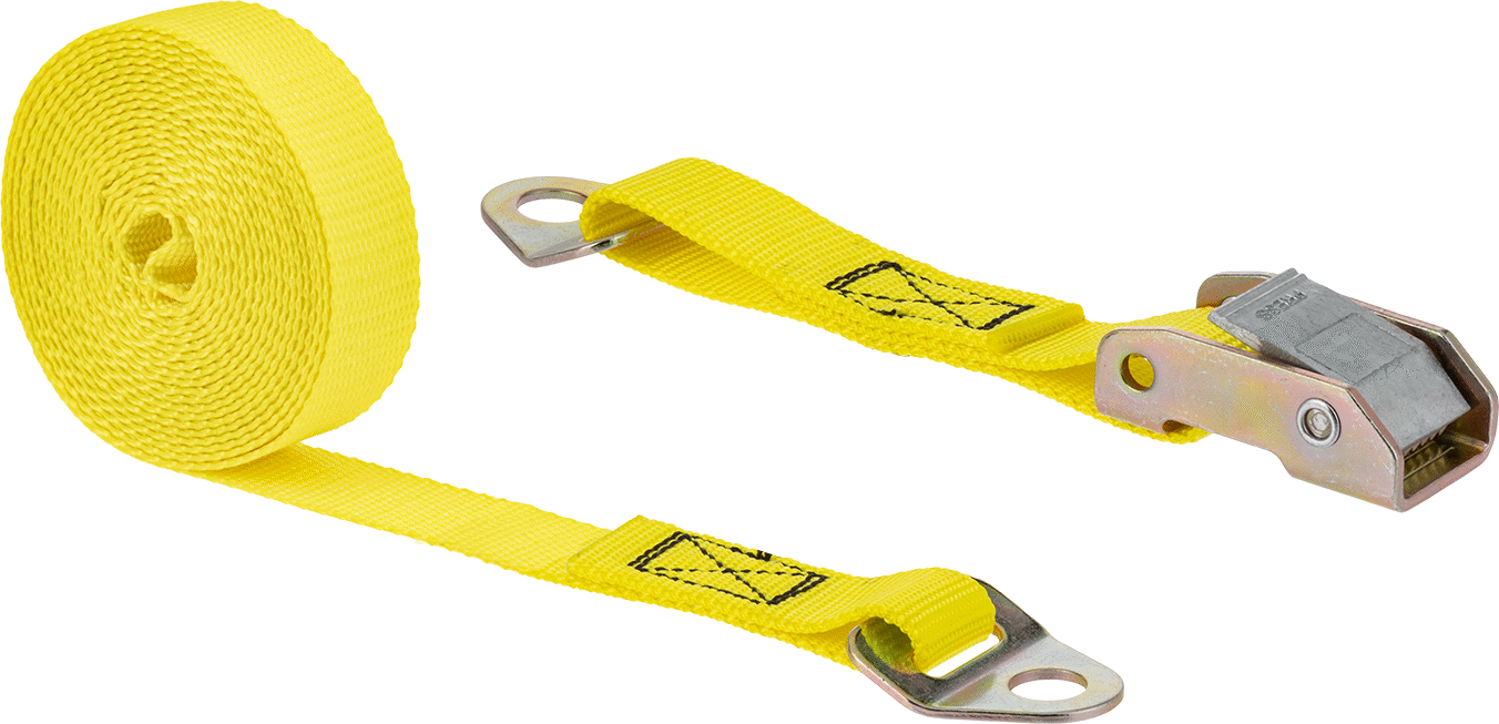Quick-Tight Bağlama Kayışı, Montajlı, Polyester, 1" Genişlik, 12 Fit Maksimum Uzunluk