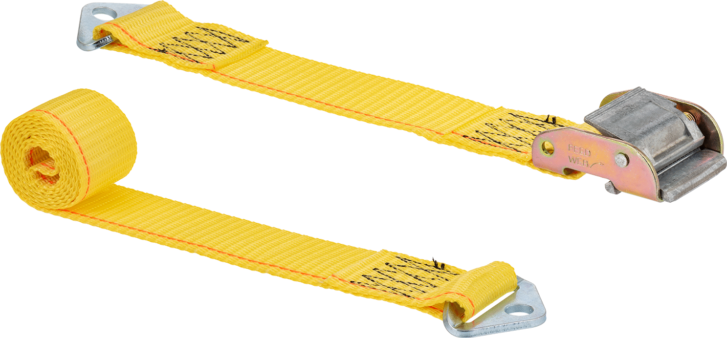 Quick-Tight Bağlama Kayışı, Montajlı, Polyester Kumaş, 2 inç Genişlik, Maksimum 4' Uzunluk