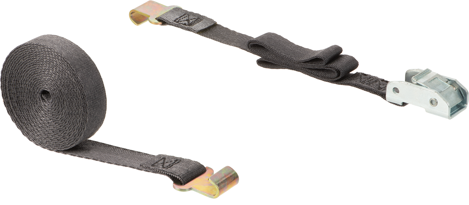 Bağlama, Düz Kancalı, Quick-Tight, 1" Genişlik x 16' Maksimum Uzunluk, Naylon