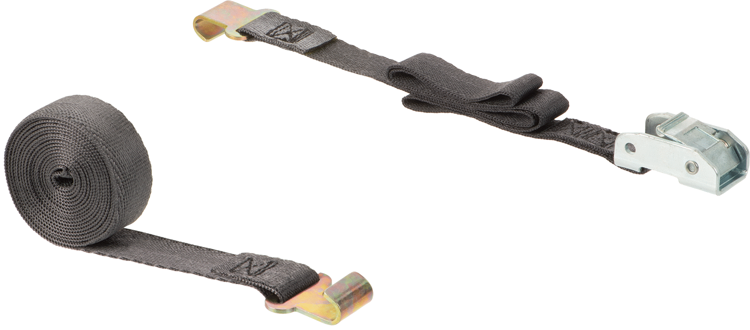 Bağlama, Düz Kancalı, Quick-Tight, 1" Genişlik x 10'Maksimum Uzunluk, Naylon