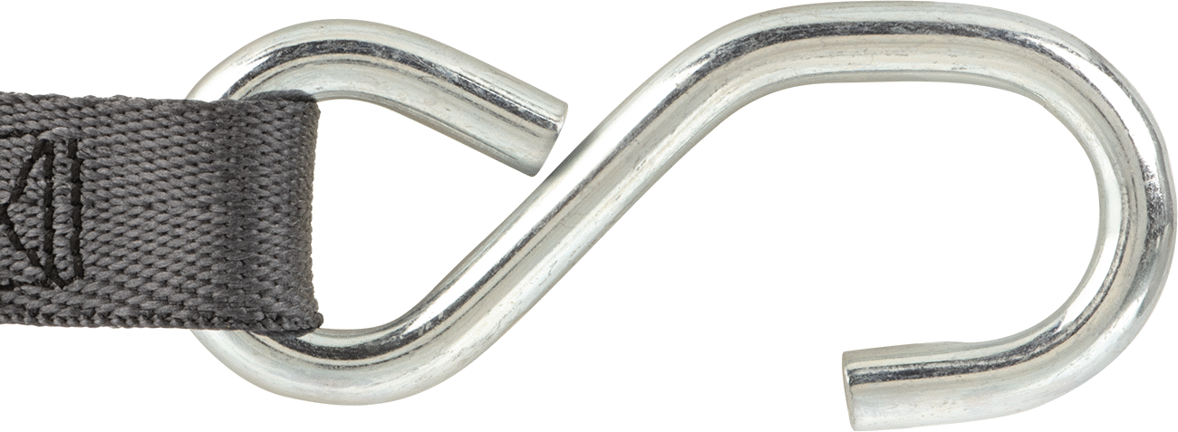 Bağlama, S-Kancalı, Quick-Tight, 1" Genişlik x 20 Fit Maksimum Uzunluk, Naylon