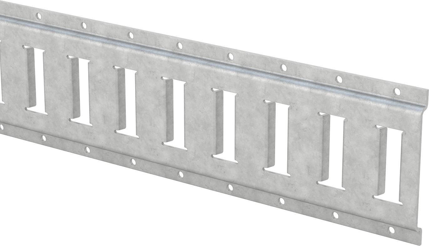 E-Track, Yatay, Galvanizli Çelik, 10 Fit Uzunluk