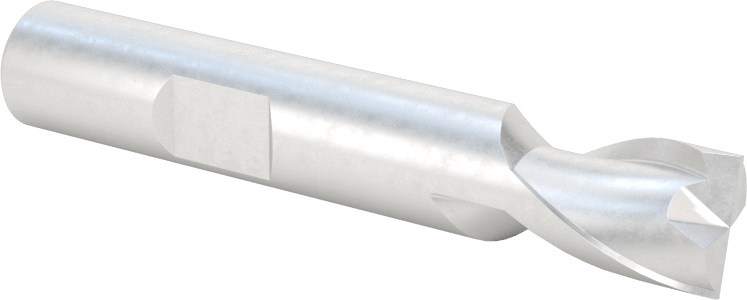 Döner Şaftlardaki Kama Yuvaları için Yüksek Hızlı Çelik Kare Uçlu Freze, 3/8" Freze Çapı