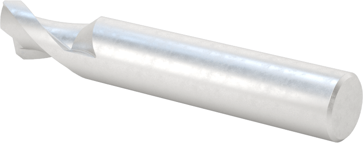 Döner Şaftlardaki Kama Yuvaları için Yüksek Hızlı Çelik Kare Uçlu Freze, 3/8" Freze Çapı
