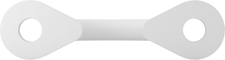 Halat Kılavuzu, 1/2" Maksimum Halat Çapı için, Naylon, Beyaz