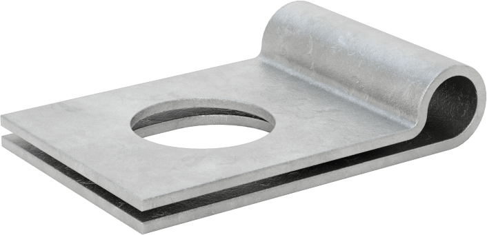 Galvanizli Çelik Halka Kelepçe, 3/16" ID, 1-1/16" Uzunluk