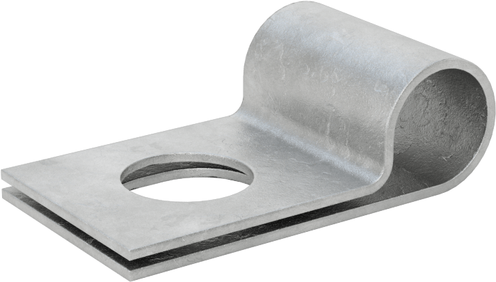 Galvanizli Çelik Halka Kelepçe, 3/8" ID, 1-5/16" Uzunluk