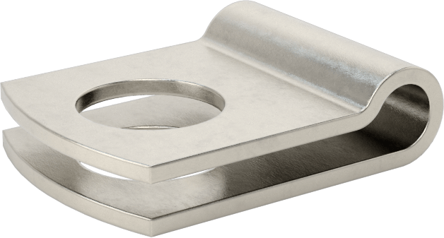 321 Paslanmaz Çelik Halka Kelepçe, 1/8" ID, 11/16" Uzunluk