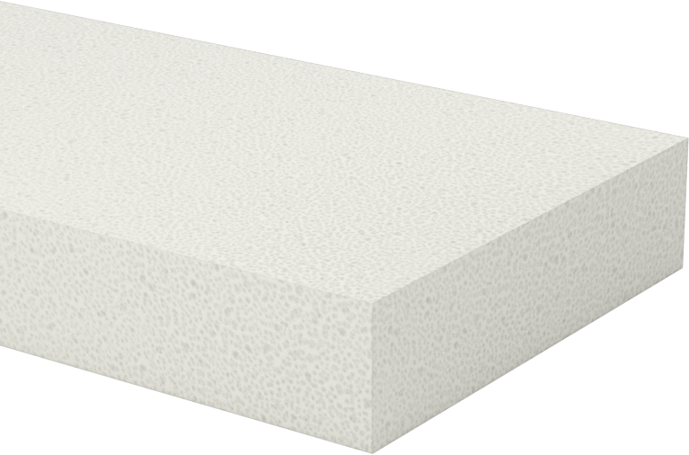 Ekstra Dayanıklı Süper Yastıklama Köpüğü, Pürüzsüz Polietilen Şerit, 2" x 48", 1/2" Kalınlık, Beyaz