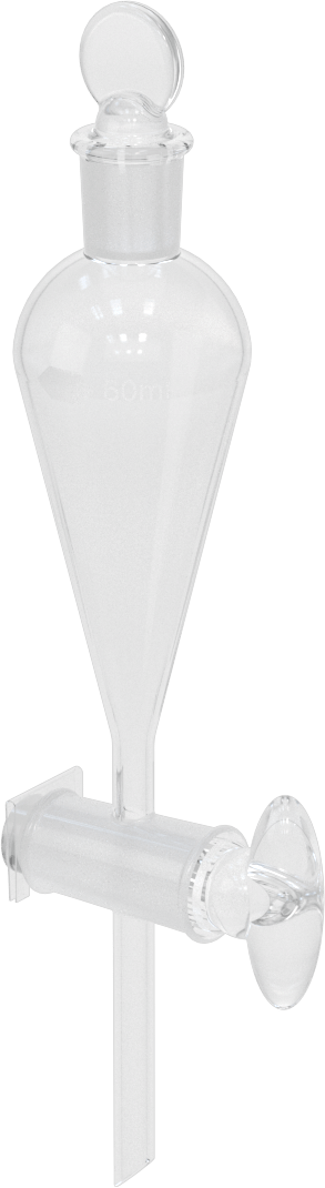 Musluklu Cam Huni, 2 FL. oz. Kapasite