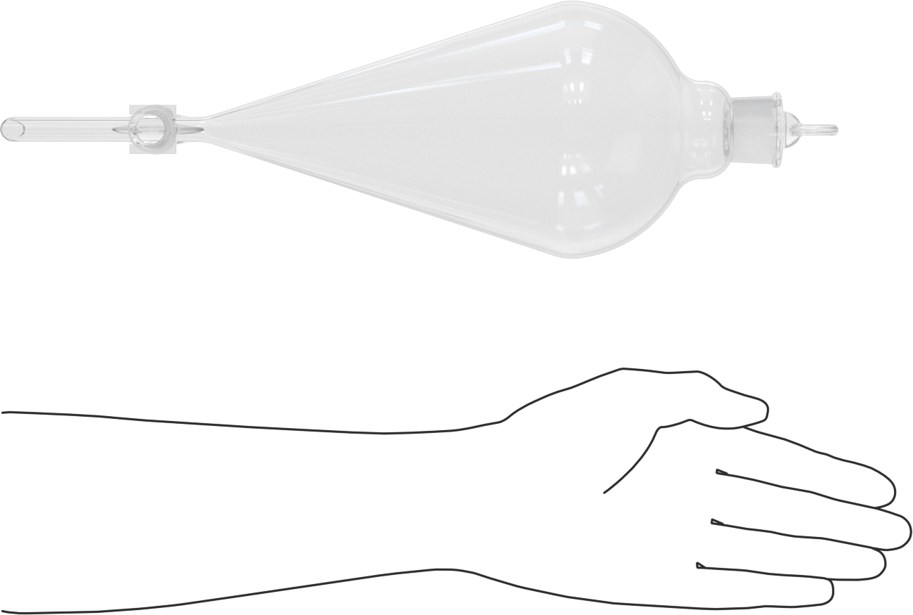 Musluklu Cam Huni, 33-7/8 FL. oz. Kapasite