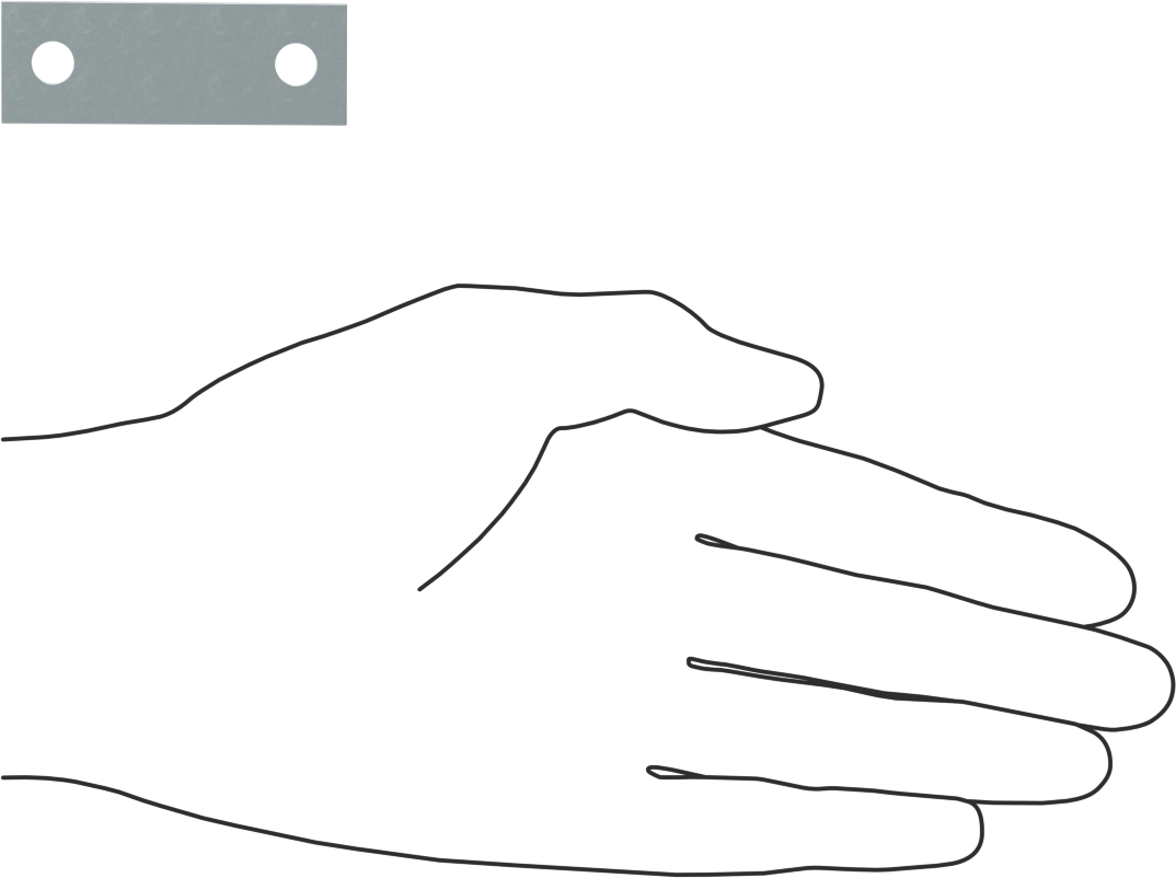 1/4"-20 Dişli Plaka, 1-1/4" İç Çap Çinko Kaplı Çelik U-Cıvata