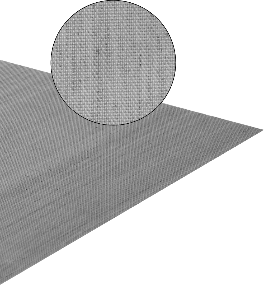 Yırtılmaya Dayanıklı PTFE Kaplı Fiberglas Kumaş Levha, 37-1/2“ Genişlik x 0,003” Kalınlık