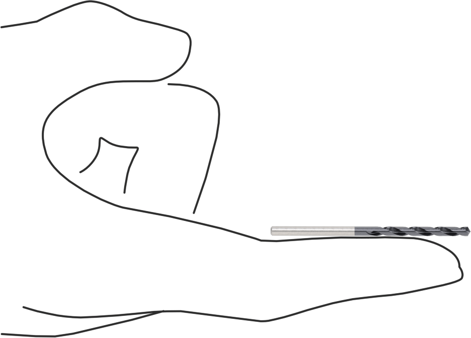 Karbür Matkap Ucu, 3/32" Boyut, 2" Toplam Uzunluk