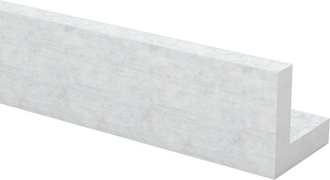 Mimari 6063 Alüminyum 90 Derece Köşebent, 1/16" Duvar Kalınlığı, 1/4“ Yükseklik x 1/4” Dış Genişlik, 8 Fit Uzunluk
