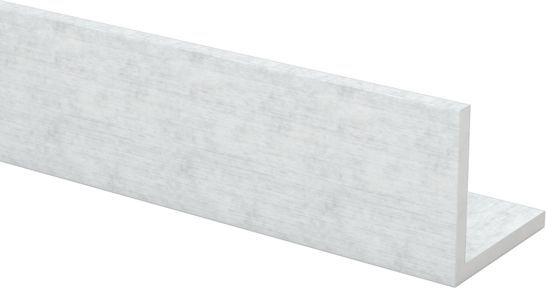 Mimari 6063 Alüminyum 90 Derece Köşebent, 1/16" Duvar Kalınlığı, 5/8“ Yükseklik x 5/8” Dış Genişlik, 4 Fit Uzunluk