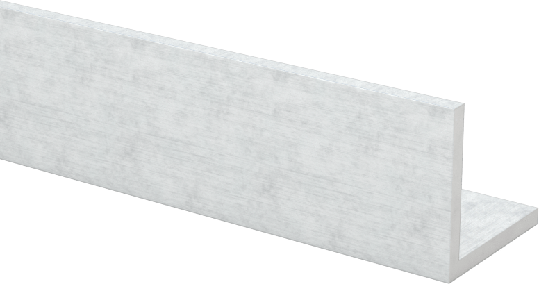 Mimari 6063 Alüminyum 90 Derece Köşebent, 1/16" Duvar Kalınlığı, 5/8“ Yükseklik x 5/8” Dış Genişlik, 8 Fit Uzunluk