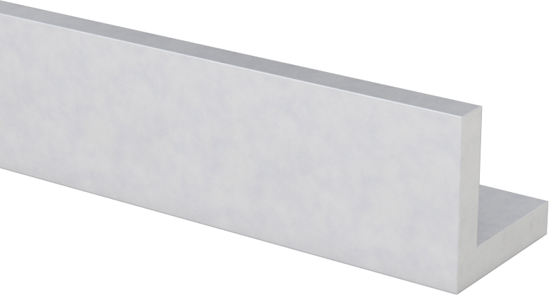 Mimari 6063 Alüminyum 90 Derece Köşebent, 1/8" Duvar Kalınlığı, 5/8“ Yükseklik x 5/8” Dış Genişlik, 8 Fit Uzunluk