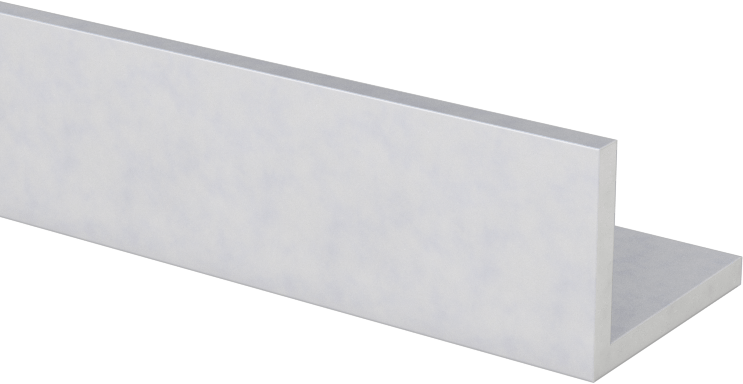 Mimari 6063 Alüminyum 90 Derece Köşebent, 1/16" Duvar Kalınlığı, 1/2“ Yükseklik x 5/8” Dış Genişlik, 4 Fit Uzunluk