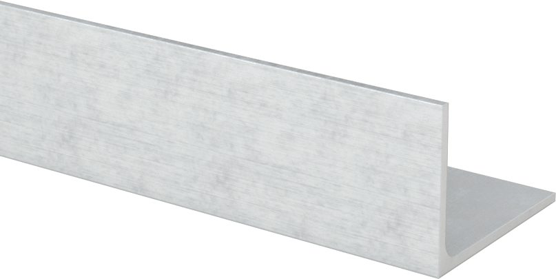 Mimari 6063 Alüminyum 90 Derece Köşebent, Yuvarlak İç Köşe, 3/64 inç Duvar Kalınlığı, 3/4" Dış Yükseklik, 8' Uzunluk