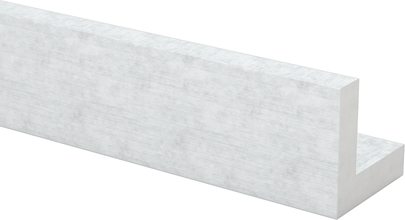 Mimari 6063 Alüminyum 90 Derece Köşebent, 3/16" Duvar Kalınlığı, 3/4“ Yükseklik x 3/4” Dış Genişlik, 2 Ayak Uzunluk