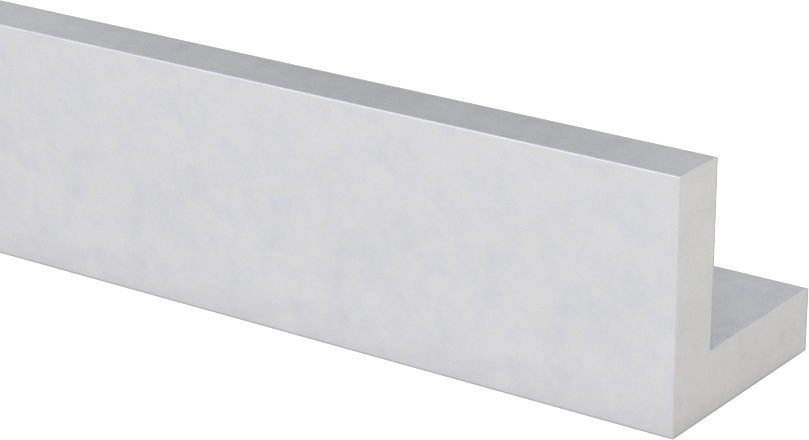 Mimari 6063 Alüminyum 90 Derece Köşebent, 3/16" Duvar Kalınlığı, 3/4“ Yükseklik x 3/4” Dış Genişlik, 4 Fit Uzunluk