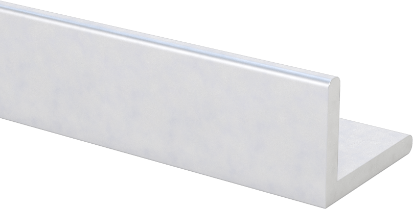 Mimari 6063 Alüminyum 90 Derece Köşebent, 1/8" Duvar Kalınlığı, 3/4“ Yüksek x 1” Geniş Dış, 2 Ayak Uzunluk