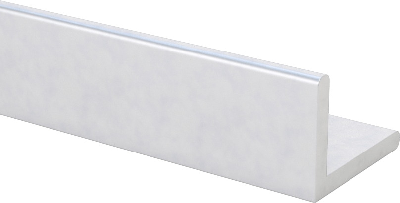 Mimari 6063 Alüminyum 90 Derece Köşebent, 1/8" Duvar Kalınlığı, 3/4“ Yüksek x 1” Geniş Dış, 4 Fit Uzunluk