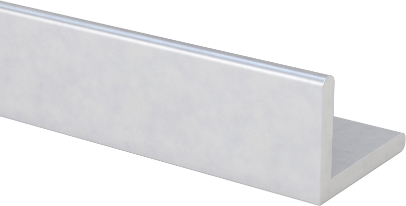 Mimari 6063 Alüminyum 90 Derece Köşebent, 1/8" Duvar Kalınlığı, 3/4“ Yüksek x 1” Geniş Dış, 8 Fit Uzunluk