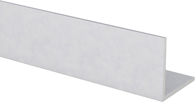 Mimari 6063 Alüminyum 90 Derece Köşebent, 3/64 inç Duvar Kalınlığı, 3/4“ Yükseklik x 3/4” Dış Genişlik, 4 Fit Uzunluk