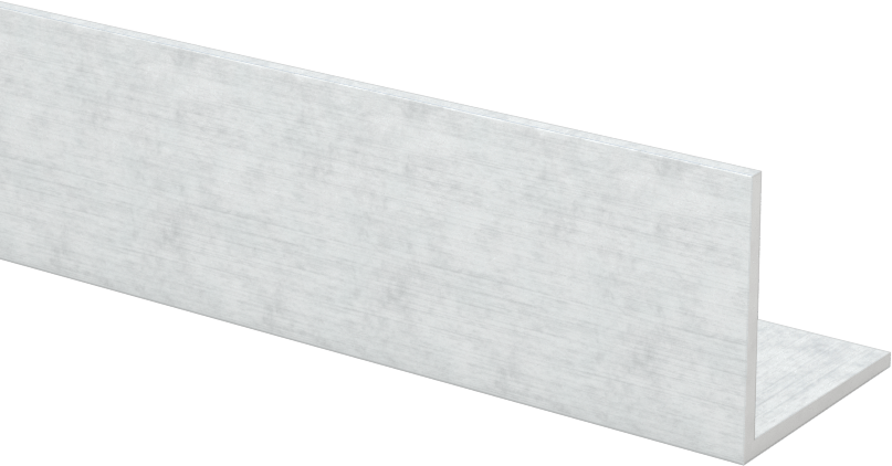 Mimari 6063 Alüminyum 90 Derece Köşebent, 3/64 inç Duvar Kalınlığı, 3/4“ Yükseklik x 3/4” Dış Genişlik, 4 Fit Uzunluk
