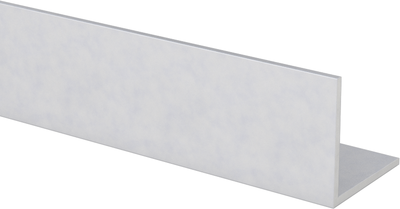 Mimari 6063 Alüminyum 90 Derece Köşebent, 3/64 inç Duvar Kalınlığı, 3/4“ Yükseklik x 3/4” Dış Genişlik, 8 Fit Uzunluk