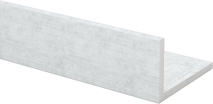 Mimari 6063 Alüminyum 90 Derece Köşebent, 3/64 inç Duvar Kalınlığı, 3/8“ Yüksek x 5/8” Geniş Dış, 4 Fit Uzunluk