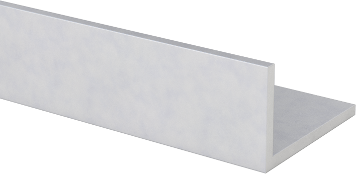 Mimari 6063 Alüminyum 90 Derece Köşebent, 3/64 inç Duvar Kalınlığı, 3/8“ Yüksek x 5/8” Geniş Dış, 8 Fit Uzunluk