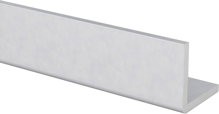Mimari 6063 Alüminyum 90 Derece Köşebent, 3/64 inç Duvar Kalınlığı, 3/8“ Yükseklik x 3/8” Genişlik Dış, 4 Fit Uzunluk
