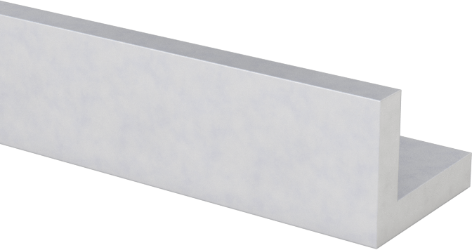 Mimari 6063 Alüminyum 90 Derece Köşebent, 1/16" Duvar Kalınlığı, 1/4“ Yükseklik x 5/16” Dış Genişlik, 4 Fit Uzunluk