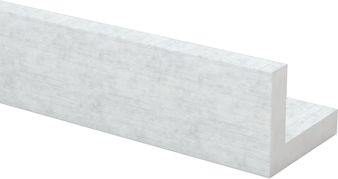 Mimari 6063 Alüminyum 90 Derece Köşebent, 1/16" Duvar Kalınlığı, 1/4“ Yükseklik x 5/16” Dış Genişlik, 4 Fit Uzunluk
