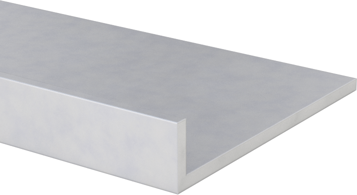 Mimari 6063 Alüminyum 90 Derece Köşebent, 1/16" Duvar Kalınlığı, 5/16“ Yükseklik x 1-1/2” Dış Genişlik, 4 Fit Uzunluk