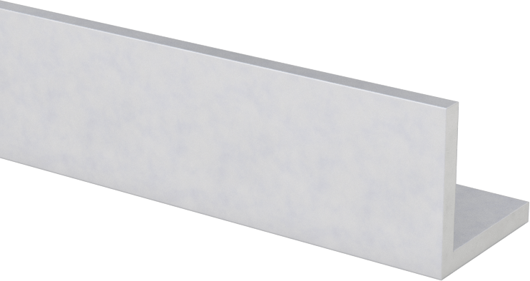 Mimari 6063 Alüminyum 90 Derece Köşebent, 1/16" Duvar Kalınlığı, 1/2“ Yüksek x 1/2” Dış Genişlik, 4 Fit Uzunluk