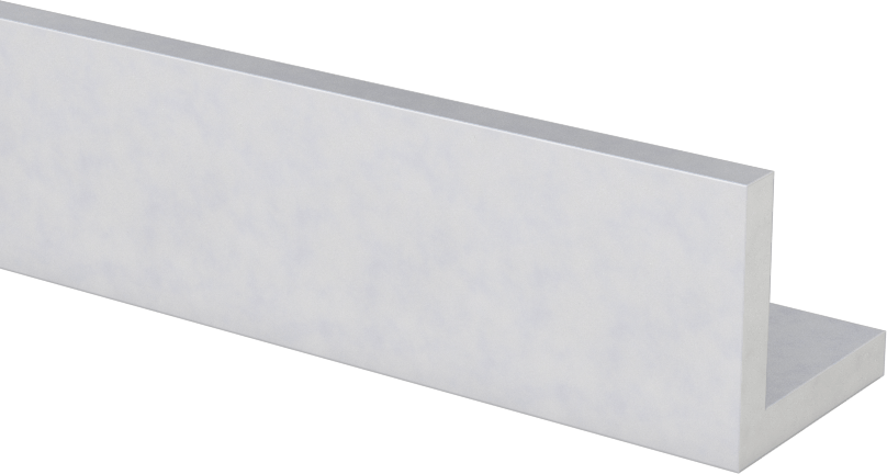 Mimari 6063 Alüminyum 90 Derece Köşebent, 1/8" Duvar Kalınlığı, 3/4“ Yükseklik x 3/4” Dış Genişlik, 4 Fit Uzunluk
