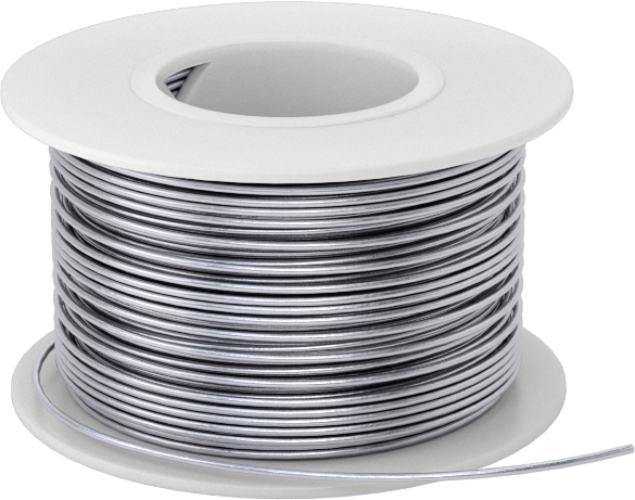 Kolay Şekillendirilebilir Nikel Krom Alaşımı, 0,02" Çap x 220 Fit Uzunluk, 1/4 lb. Makara