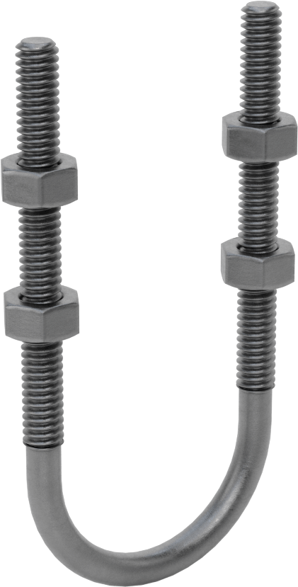 Çelik U-Cıvata, 1/4"-20 Diş Boyutu, 1-3/8" ID
