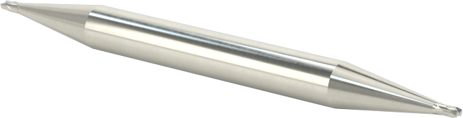 İki Freze Uçlu Karbür Kare Uçlu Freze, Kaplamasız, 2 Yiv, 1/32" Freze Çapı, 1-1/2" Toplam Uzunluk