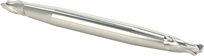İki Freze Uçlu Karbür Kare Uçlu Freze, Kaplamasız, 2 Yiv, 3/32" Freze Çapı, 1-1/2" Toplam Uzunluk